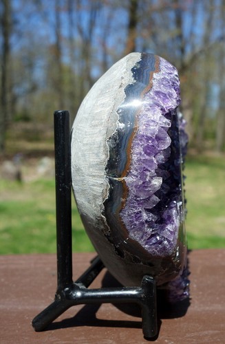 Amethyst Crystal Heart Stone Carving - Picture 9 of 9