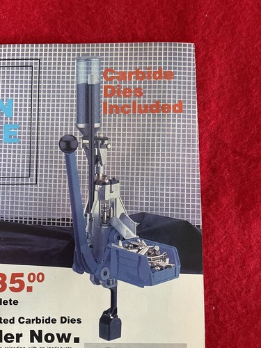 Pubblicità munizioni stampa attrezzatura ricarica precisione Dillon 1987 vintage - Foto 3 di 7