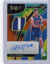 2021-22 Panini Select Rookie Patch Auto Tie-Dye #RJ-LGZ Luka Garza #23/25