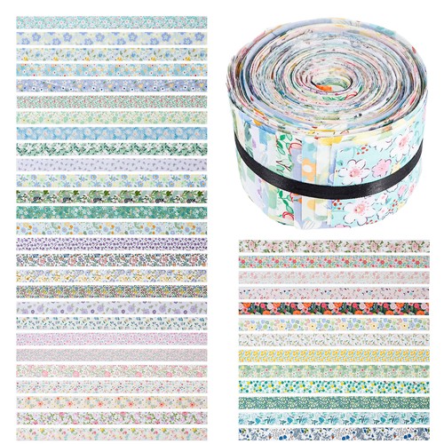 Cotton Strips Bundles Multipurpose Cotton Quilting Fabric Soft Jelly Roll AU+