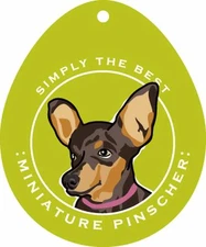 Miniature Pinscher Sticker 4x4"