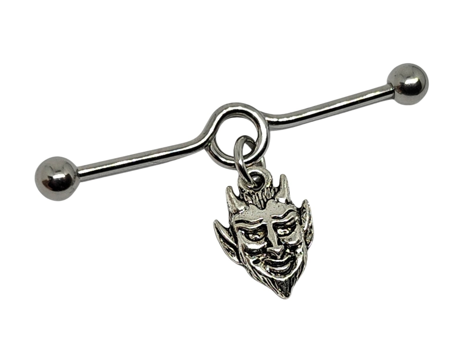 Satan Industrial Barbell Scaffold Bar 14g (1.6 mm) X 38 mm Bar Piercing Earring