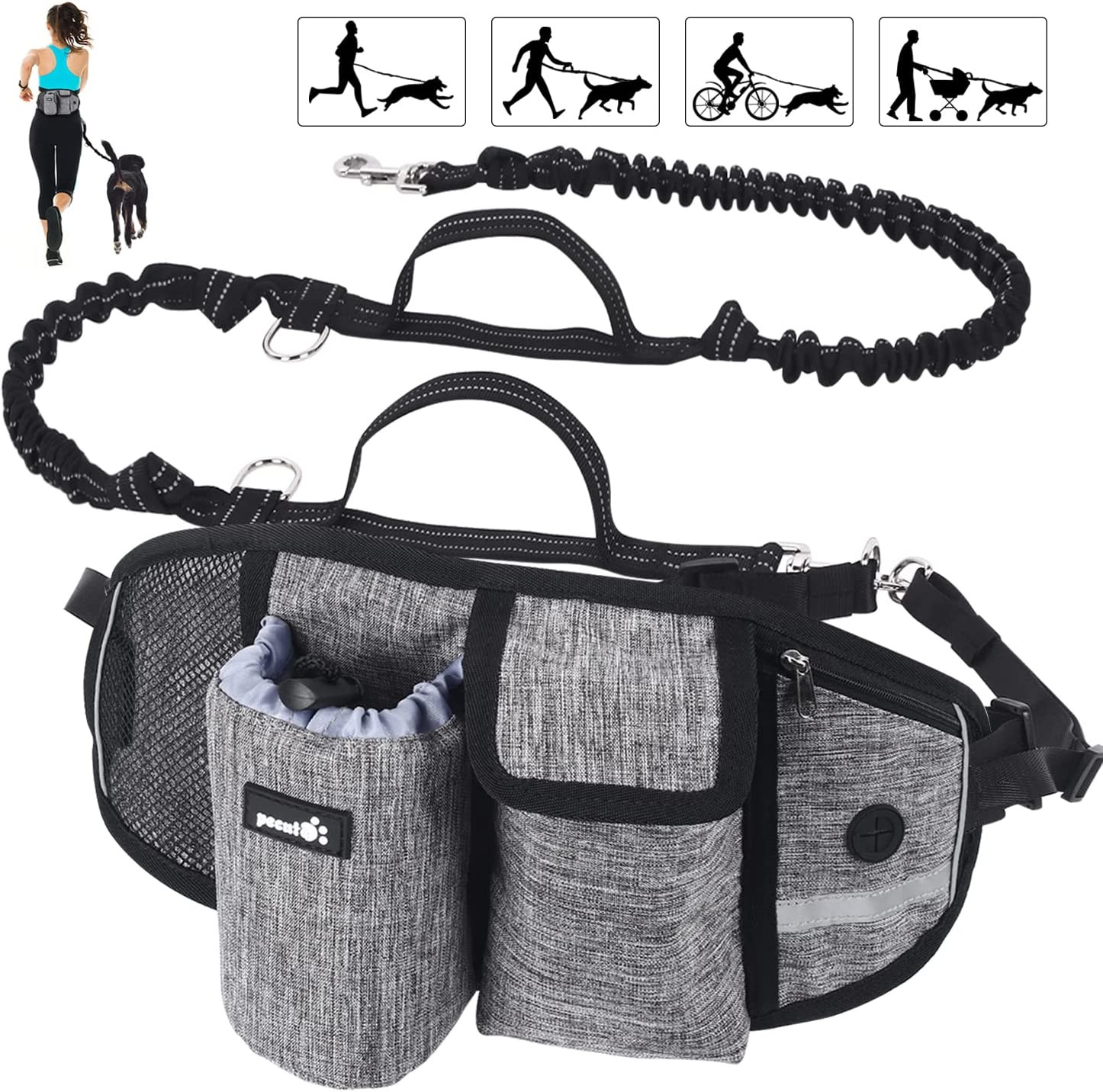 Mani Libere con Pecute: Il Miglior Guinzaglio per Trekking e Jogging - 2