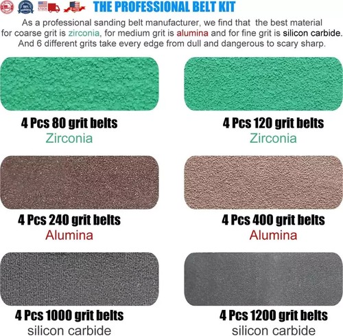 24-Piece Replacement Knife Sharpener Belts for Work Sharp Ken Onion Edition New - Picture 2 of 4