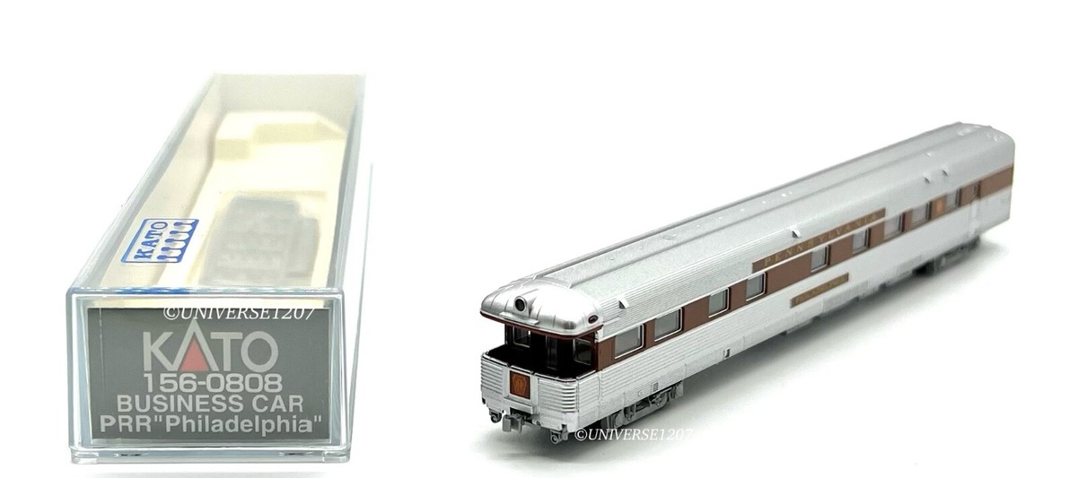 N Scale Kato 156-0808 Business Car PRR 