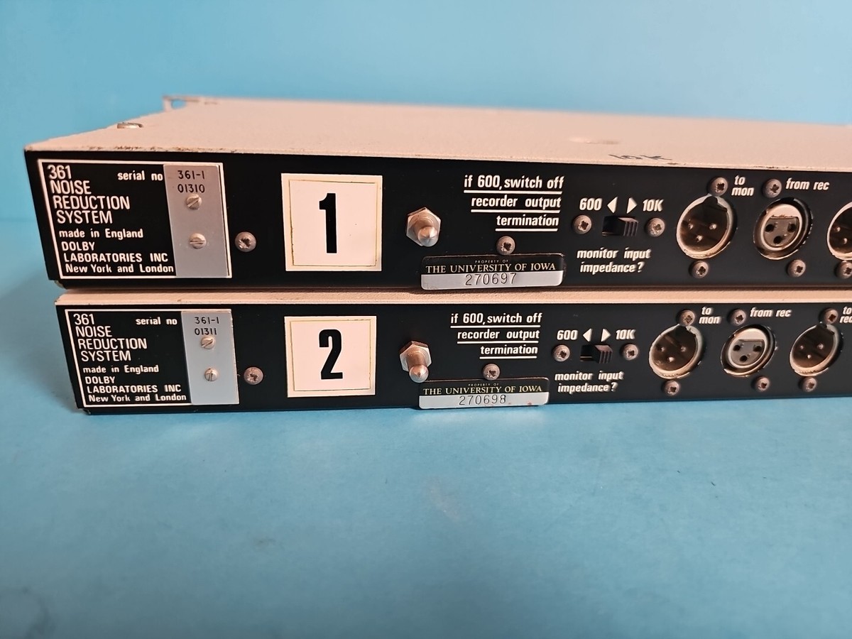Lot 2 Dolby System A-Type Model 361 Noise Reduction Unit Lot 2 Dolby System A-Type Model 361 Noise Reduction Unit