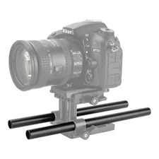 CAMVATE 2 Tubes 250mm Standard 15mm Rod Pipe Aluminum Anodized M12 End