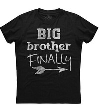 Big Brother Finally Novelty Mens Short Sleeve Cotton Black T-shirt