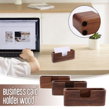 Tabletop Business Card Holder Wood Business Card Holder Desktop Office Display