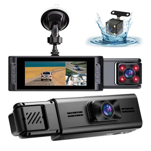 1080P WIFI 3 Channel Lens Car Dash Cam Front+Inside+Rear Recorder G-Sensor DVR - Picture 15 of 16