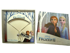 Disney FROZEN II Lariat Bracelet Silver Plated Brass NEW "Lead with Courage"