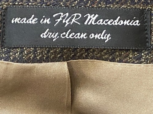 Gianfranco Ruffini Suit Jacket Men's Brown Lambswool Notch Lapel Single Breasted - Picture 11 of 11