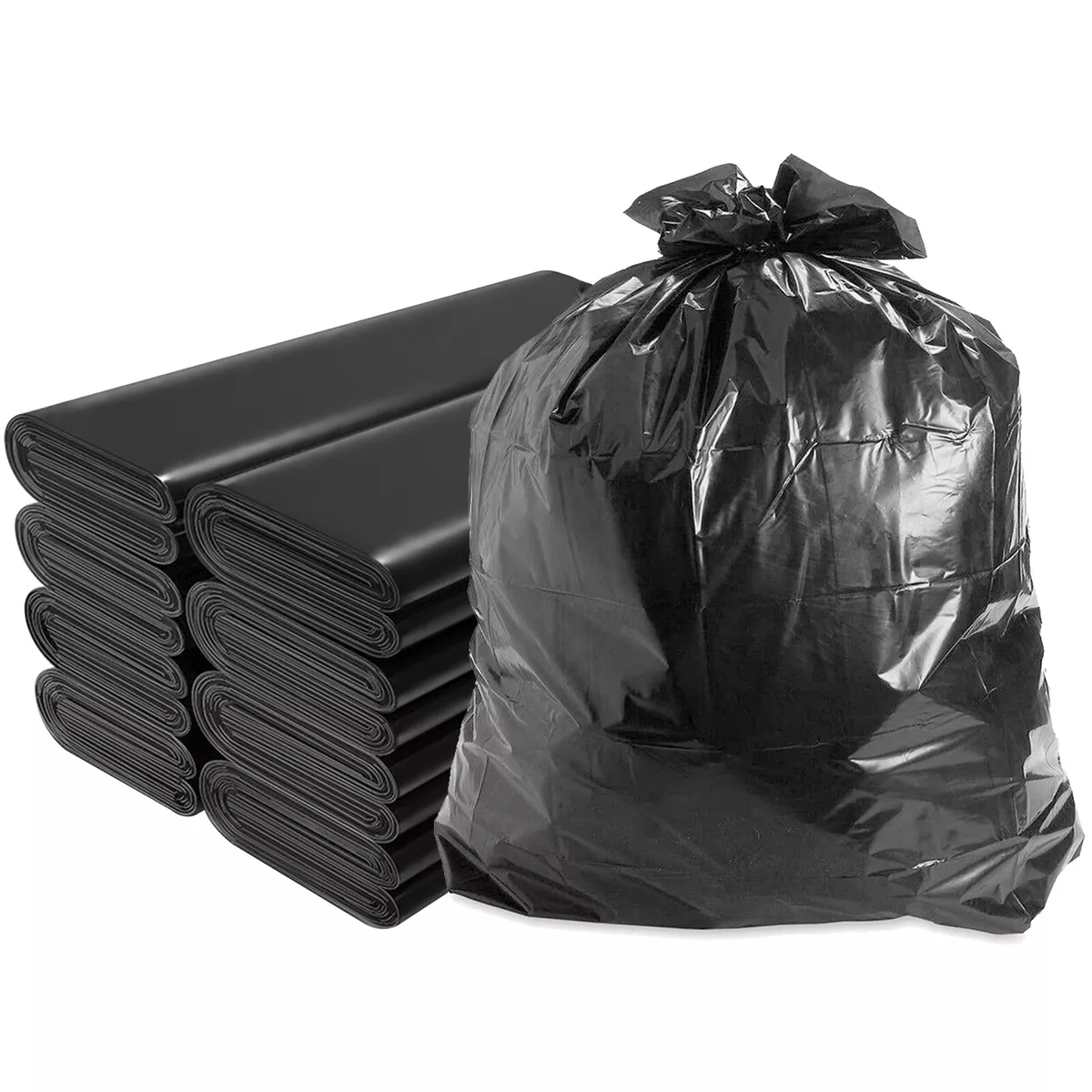 13 Gallon Contractor Trash Bags 2 MIL 50PCS Large Black Heavy Duty