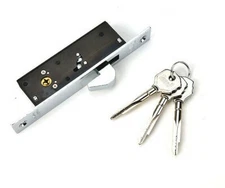 Cross Key Hook Door Lock Hook Bolt Backset 19mm Finish Chrome Plated AMEX