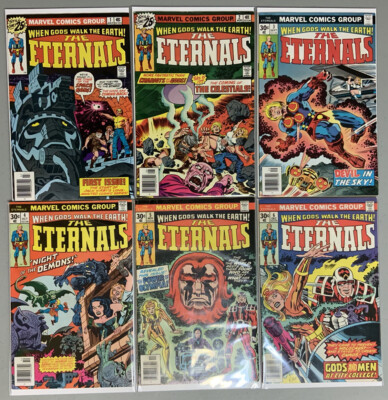  Key MCU Lot Eternals Vol.1 #1 2 3 4 5 6 (1976) VF-(7.5) Many 1st Appearances