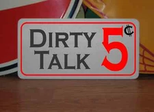 DIRTY TALK 5 Cents Metal Retro-Vintage Decor Game Room Man Cave Home Bar Garage