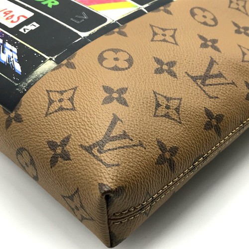 UNUSED LOUIS VUITTON Monogram Reverse Video Print Carry it Tote Bag M45198 - Picture 3 of 12
