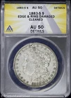 1883-S $1 Morgan Silver Dollar ANACS AU 50 Details