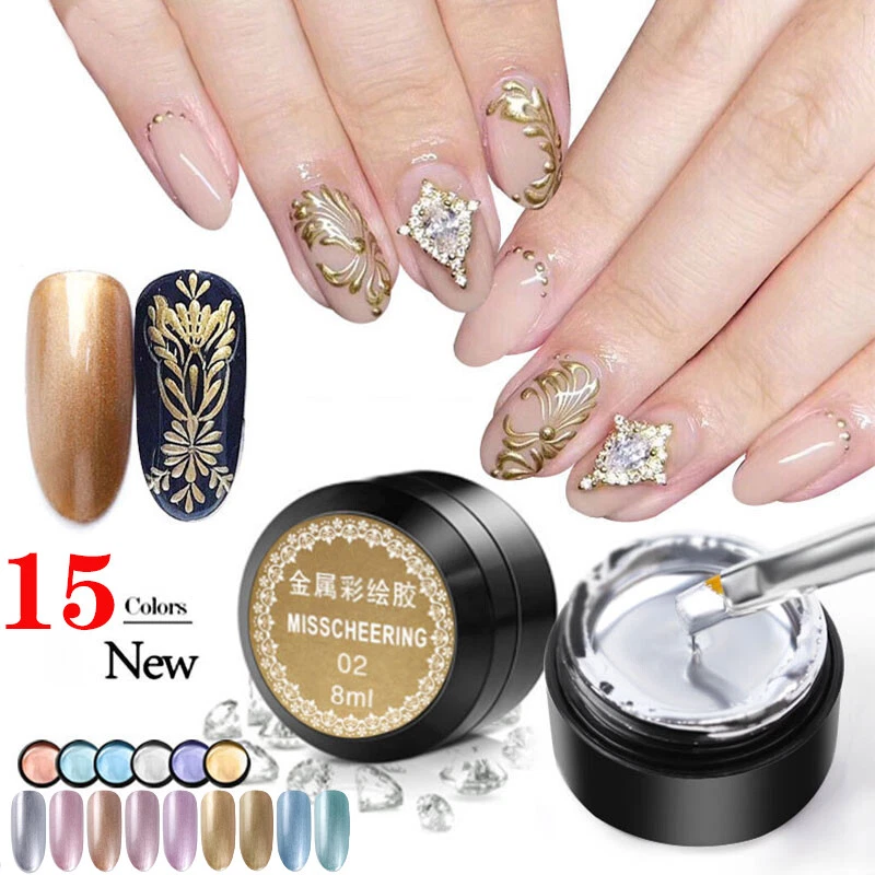 10pcs Nail Foils Matte Mirror Metal Gold Silver Starry Paper Gel Polish  Transfer Sticker DIY Pattern Manicure Decoration BEDXK13