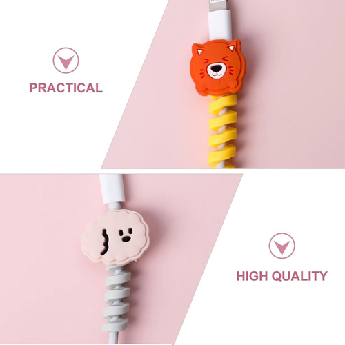 8x Kabelschutz Tiere – Ladekabel Schutz für iPhone & Android USB Kabel - Zdjęcie 3 z 12