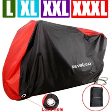 Motorcycle Cover Waterproof Heavy Duty for Outside Snow Rain Storage M-XXXL