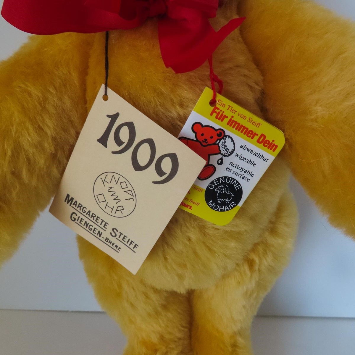 Steiff 1909 Replica Gold Teddy Bear, #0165/38, 15 Steiff 1909 Replica Gold Teddy Bear, #0165/38, 15