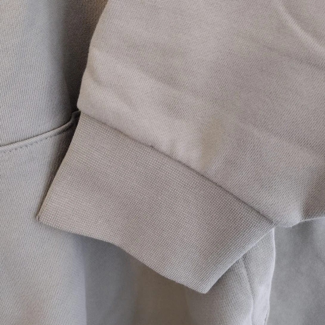 Felpa con cappuccio Fear of God NUOVA oversize verde Essentials 77 manica 3 4 French Terry XL