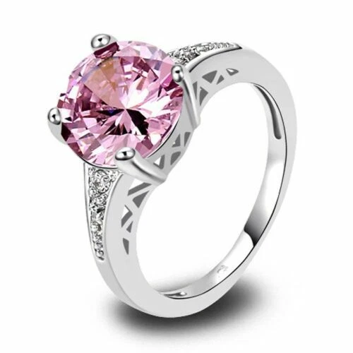 Pink Cubic Zirconia Fashion Rings
