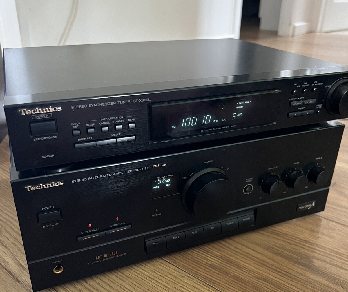 Technics ST-X302L Stereo Synthesizer Tuner TESTED Timer FM