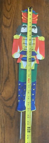 Christmas Decorations Outdoor Yard Stakes, METAL NUTCRACKER Soldier  25.5”T New - Bild 9 von 15