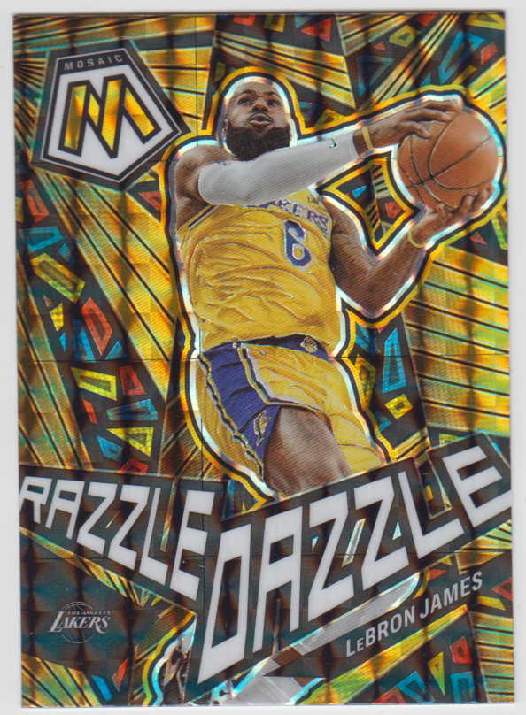 NBA LeBron James タペストリー 2022-23 Panini Mosaic Lakers Lebron James Razzle Dazzle #5
