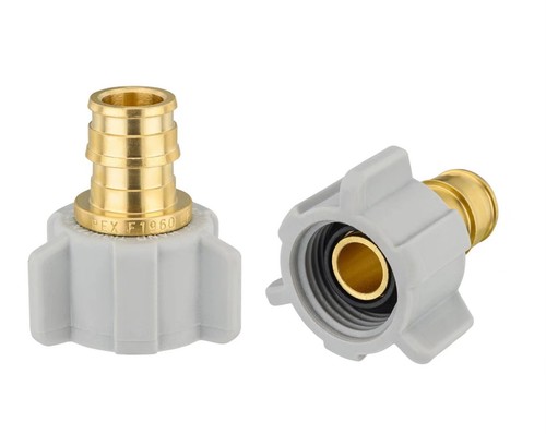 EFIELD 2 PCS Pex-A Expansion Brass Fittings 1/2" Female Swivel Adapters, No Lead