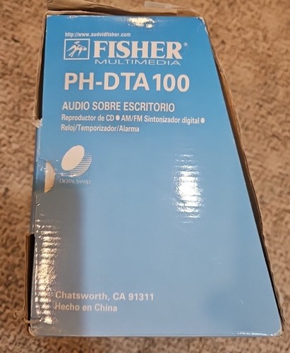 New FISHER SLIM AUDIO SYSTEM CD Remote FM Radio MULTIMEDIA PH-DTA 100 Old School - Picture 9 of 10