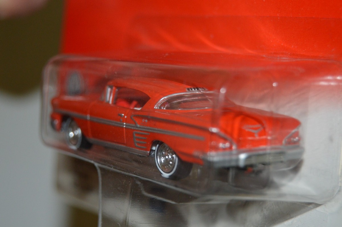 ジョニーライトニング' 1958 Chevrolet Impala Johnny Lightning American Chrome 1958 Chevrolet Impala RED 1