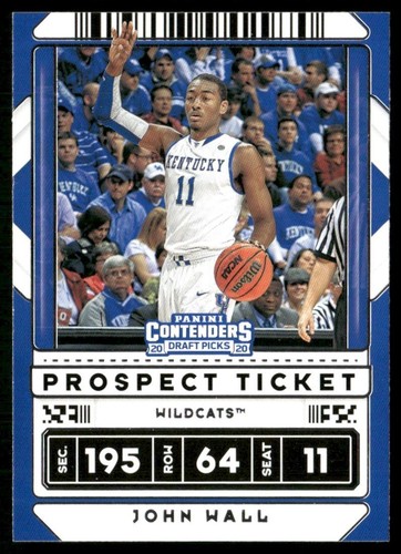 2020-21 Contenders Draft Picks Prospect Ticket John Wall #34 - 第 1/2 張圖片