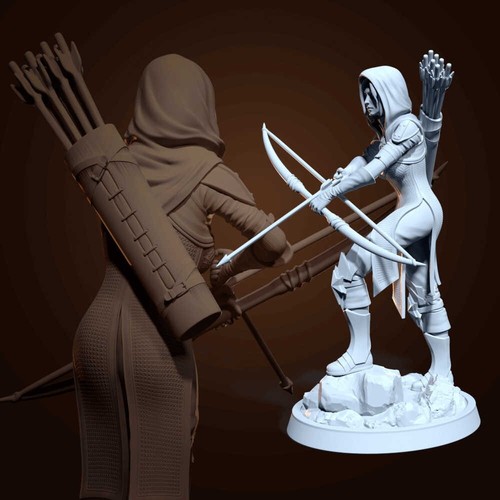 Leliana - Dragon Age - 3D Printed Resin Miniature - Videospiele - unbemalt - Bild 3 von 5