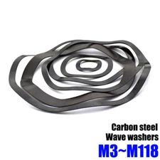 Wave Washers Choose Carbon Steel Wavey Crinkle Spring Gasket M3~M118 All Sizes