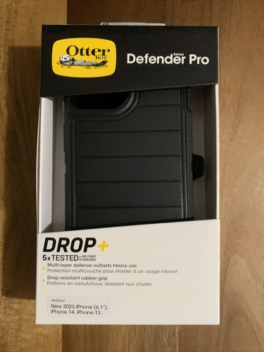OTTERBOX Defender Pro Case for iPhone 15 / iPhone 14 / IPhone 13 - Black - 第 1/10 張圖片