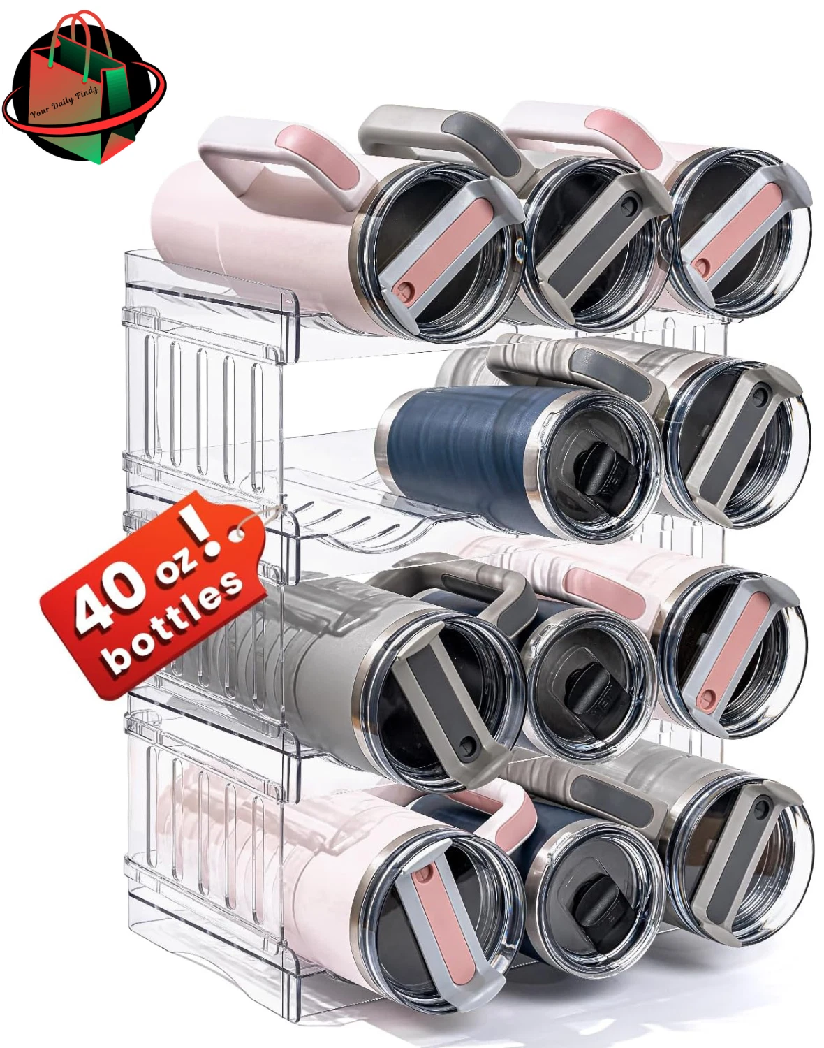Pantry Kitchen Organizers and Storage for Stanley Cup Accessories, Stackable