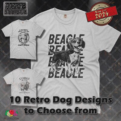 Retro Hunde T-Shirt, Hundeliebhaber, Geburtstag, Geschenk, Mitbringsel