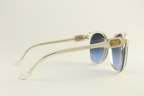 Rare Authentic Celine White Transparent Blue 52mm France Vintage Sunglasses - Picture 3 of 5