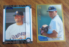 Omar Ortiz Lot of 2 DIFFERENT 1999 ROOKIE Cards MLB Baseball San Diego Padres
