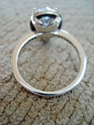 STULLER STERLINGSILBER AAA ZIRONIA & DIAMANT SOLITÄR RINGGRÖSSE 7 - Bild 11 von 12