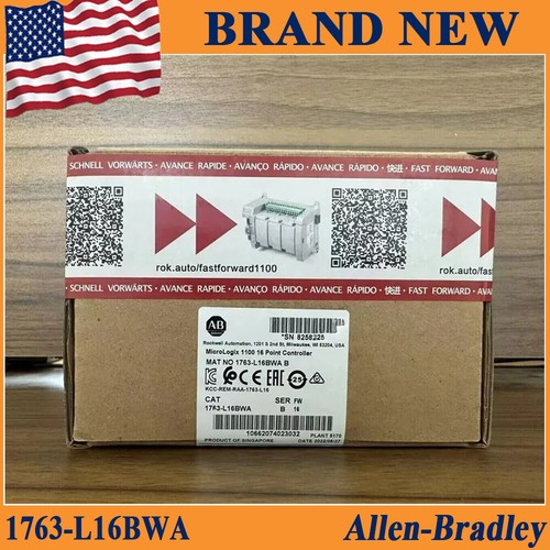 New Allen Bradley 1763-L16BWA AB MicroLogix 1100 16 Point Controller 1763 L16BWA - Picture 1 of 4