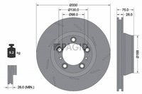 1X Pagid Bremsscheibe 55145NYC FüR Porsche Panamera 970 971 976 Sport Turismo