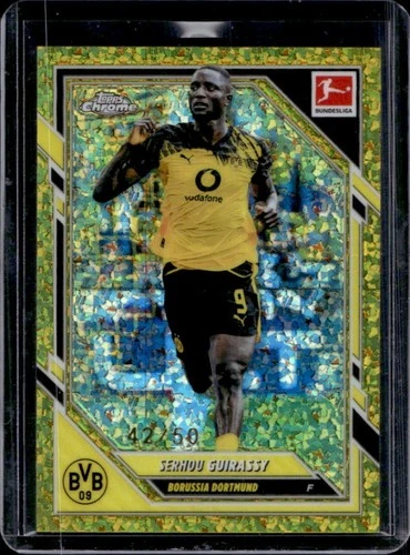 2025-26 Topps Chrome Bundesliga Serhou Guirassy Gold Mini-Diamond Refractor #/50