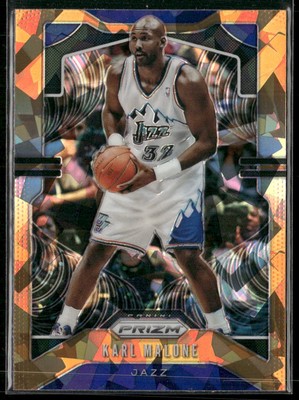 2019-20 Panini Prizm #19 Karl Malone Orange Ice