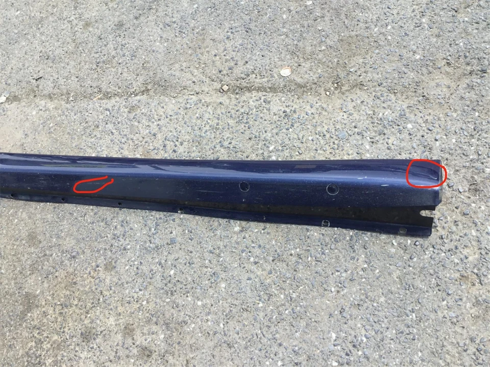 Maserati Coupe GT 2003 Left Driver Rocker Skirt Panel Trim Molding 02-06 ;:O - Image 4 of 4