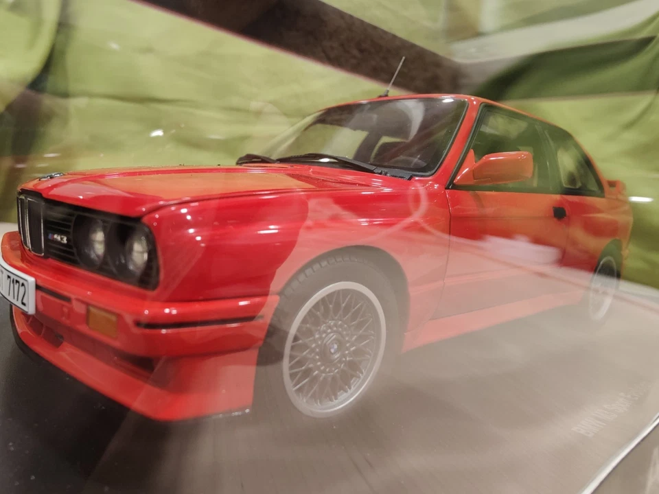 Autoart Nuevo En Caja BMW e30 M3 Sport Evolution rojo escala 1/18 modelo diecast Foto 3 de 4