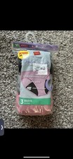 Hanes Womens Period Bikinis Leak Protection Underwear Panties 3-Pack Sz 9/2XL